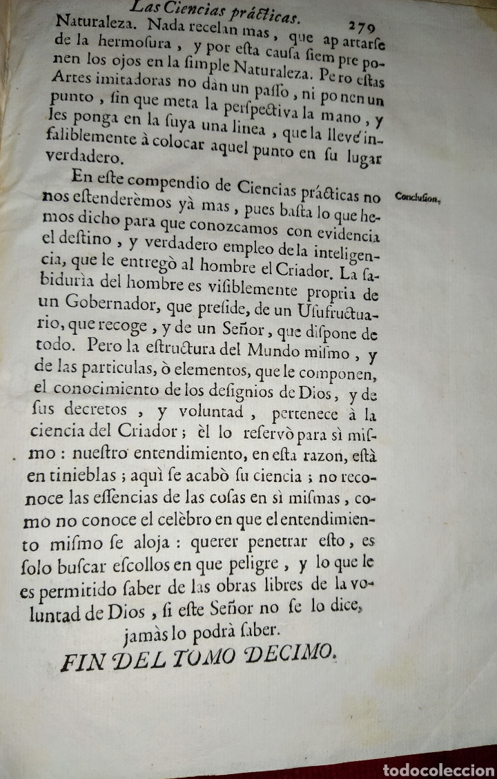 Libros antiguos: Espect&aacute;culo de la Naturaleza. Tomo X. 1754. - Foto 21