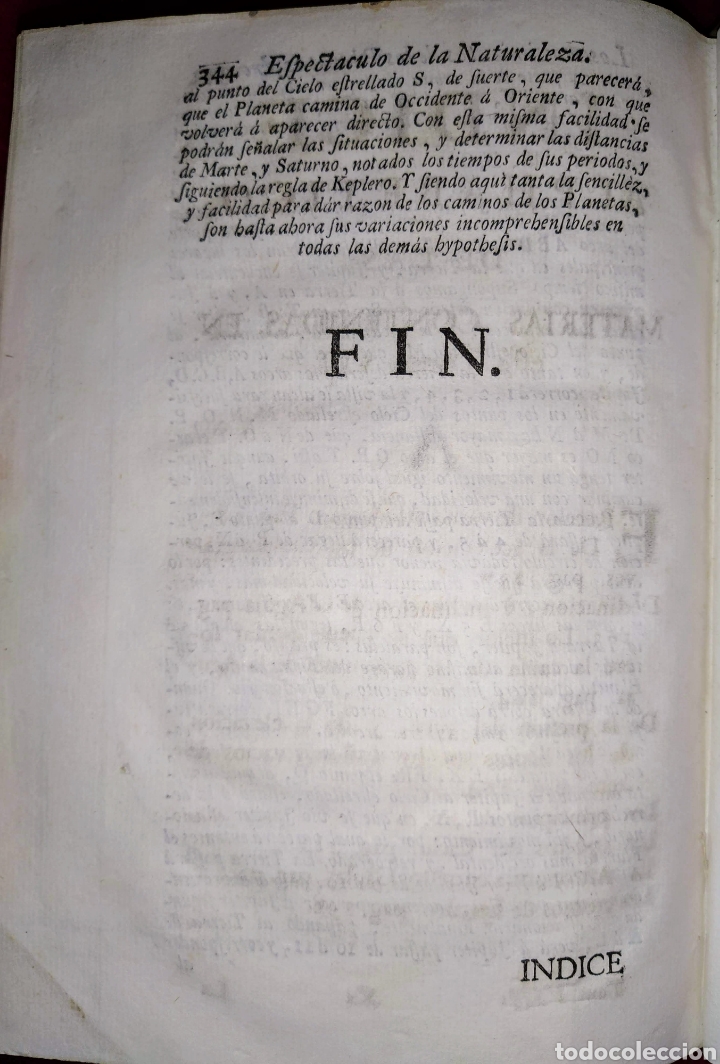 Libros antiguos: Espect&aacute;culo de la Naturaleza. Tomo VIII. Parte cuarta 1754. - Foto 24