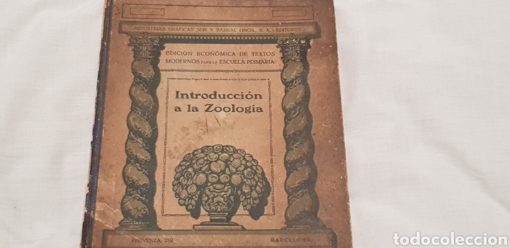 Libros antiguos: Introducci&oacute;n a la Zoolog&iacute;a 1935 - Foto 1