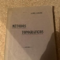 Libros antiguos: MÉTODOS TOPOGRÁFICOS ((BOLS 14). Lote 303595043