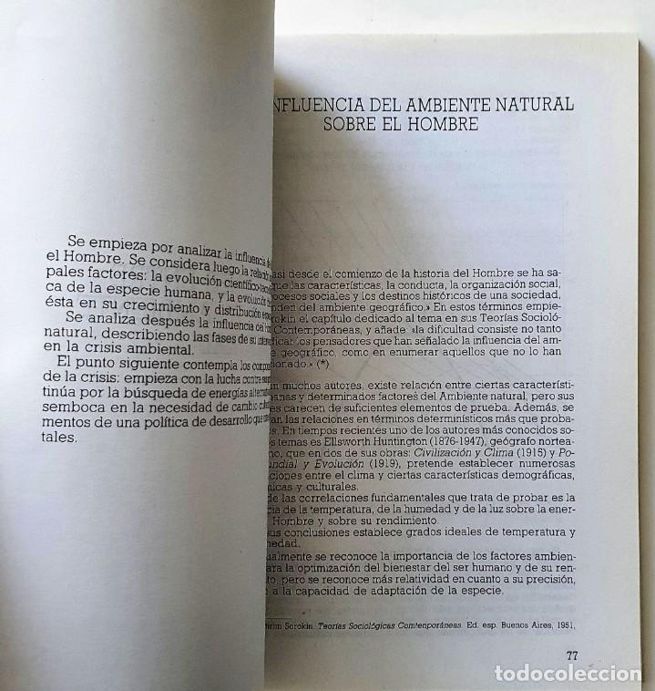Libros antiguos: EDUCACION Y MEDIO AMBIENTE. CONOCIMIENTOS BASICOS. ECT 1989. - Foto 4