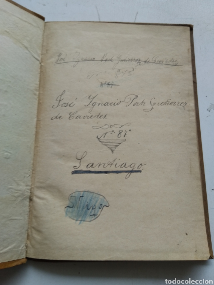 Libros antiguos: TRIGONOMETR&Iacute;A RECTIL&Iacute;NEA/LASALA Y MARTINEZ - Foto 2