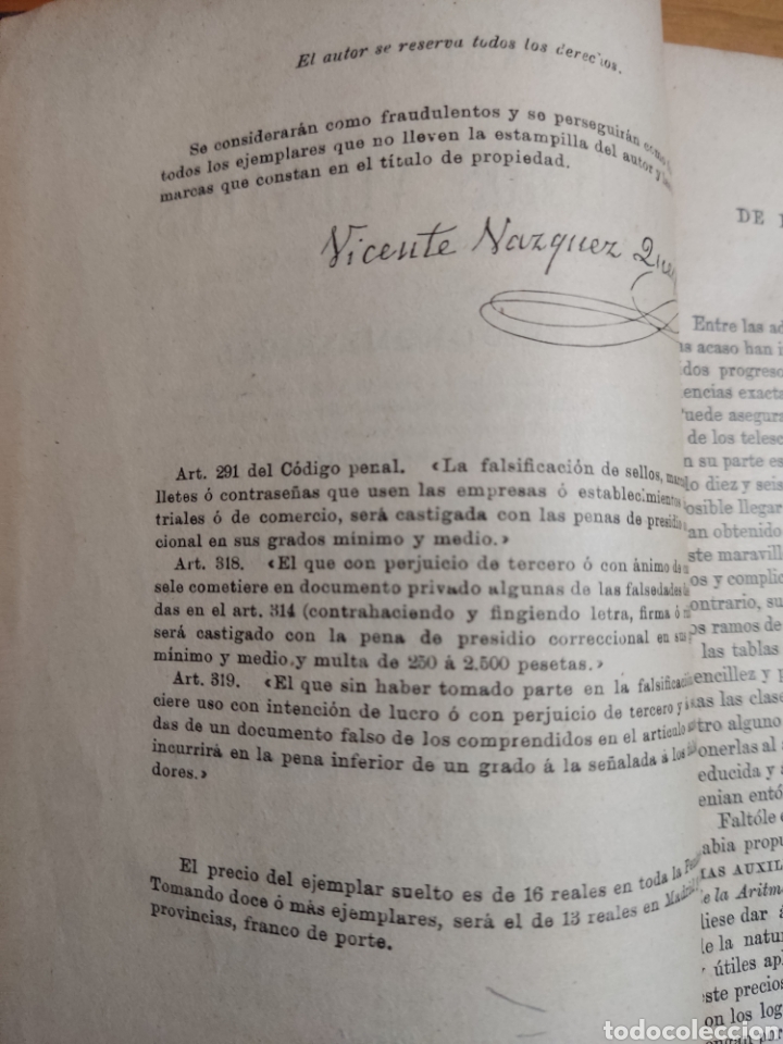Libros antiguos: Tablas de los logaritmos vulgares - Foto 3
