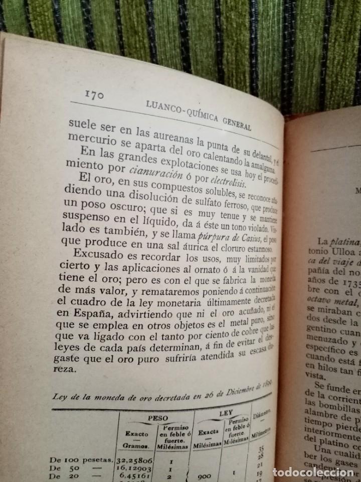 Libros antiguos: QU&Iacute;MICA GENERAL - Foto 10