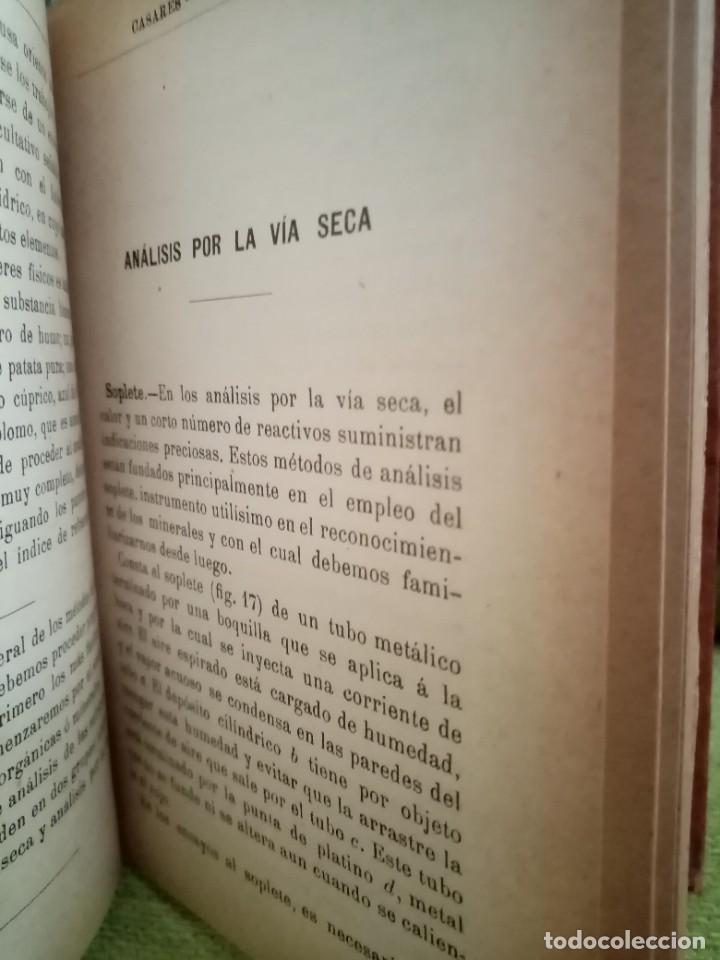 Libros antiguos: AN&Aacute;LISIS QU&Iacute;MICO Tratado Elemental - Foto 6