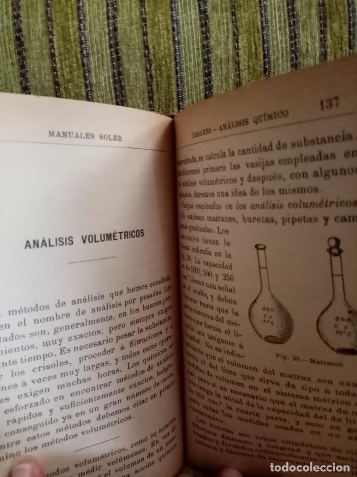 Libros antiguos: AN&Aacute;LISIS QU&Iacute;MICO Tratado Elemental - Foto 7