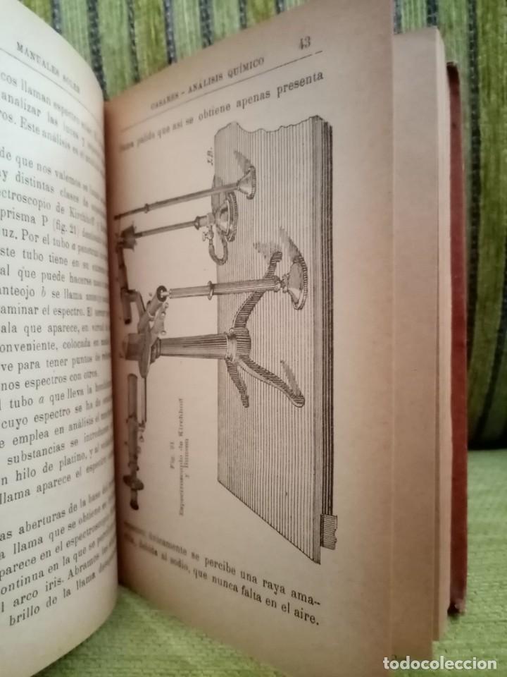 Libros antiguos: AN&Aacute;LISIS QU&Iacute;MICO Tratado Elemental - Foto 8