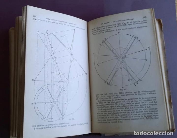 Libros antiguos: 1898 - Elements de geometrie descriptive - Foto 3