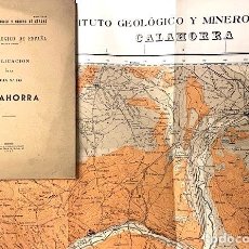Libros antiguos: CALAHORRA : MAPA GEOLÓGICO E 1:50.000 (LOGROÑO, ARNEDO, AUTOR, VILLAR DE ARNEDO, ETC.) FOTOS Y MAPAS. Lote 313164083
