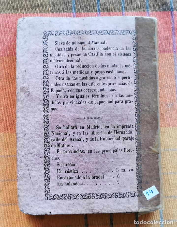 Libros antiguos: Manual de Agricultura. Alejandro Olivan. 1858 - Foto 2