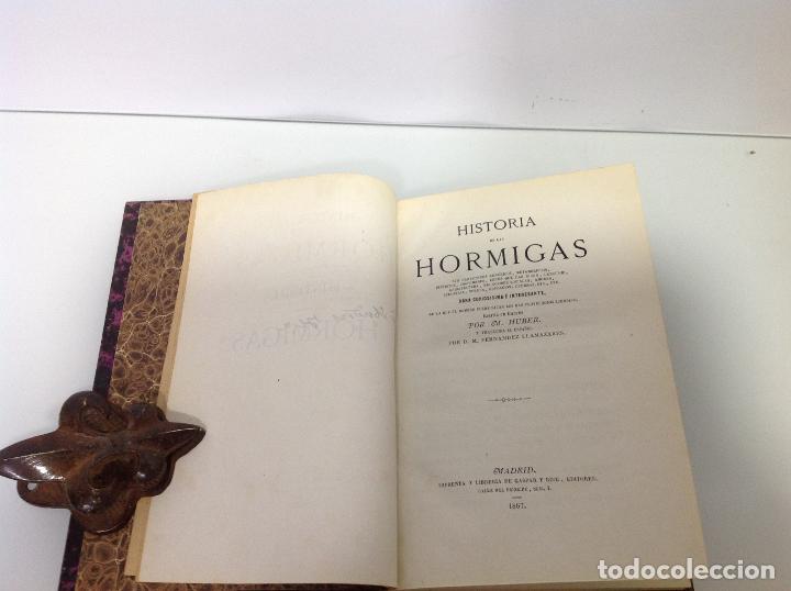 Libros antiguos: M HUBER HISTORIA DE LAS HORMIGAS 1867 - Foto 2