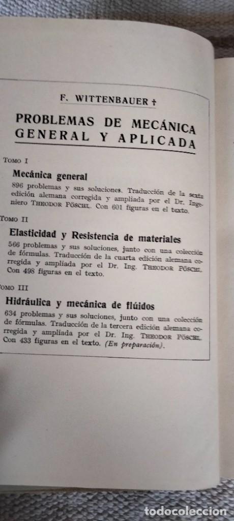 Libros antiguos: PROBLEMAS DE MEC&Aacute;NICA GENERAL Y APLICADA &ndash; 1936 - Foto 5