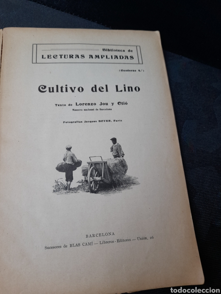 Libros antiguos: Antiguo libro, CULTIVO DEL LINO, - Foto 4