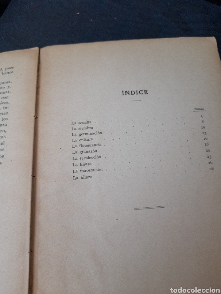 Libros antiguos: Antiguo libro, CULTIVO DEL LINO, - Foto 8