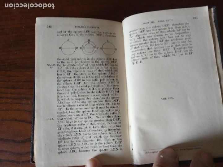 Libros antiguos: The Elements of Euclid.-SIMSON, Robert.1853 - Foto 8
