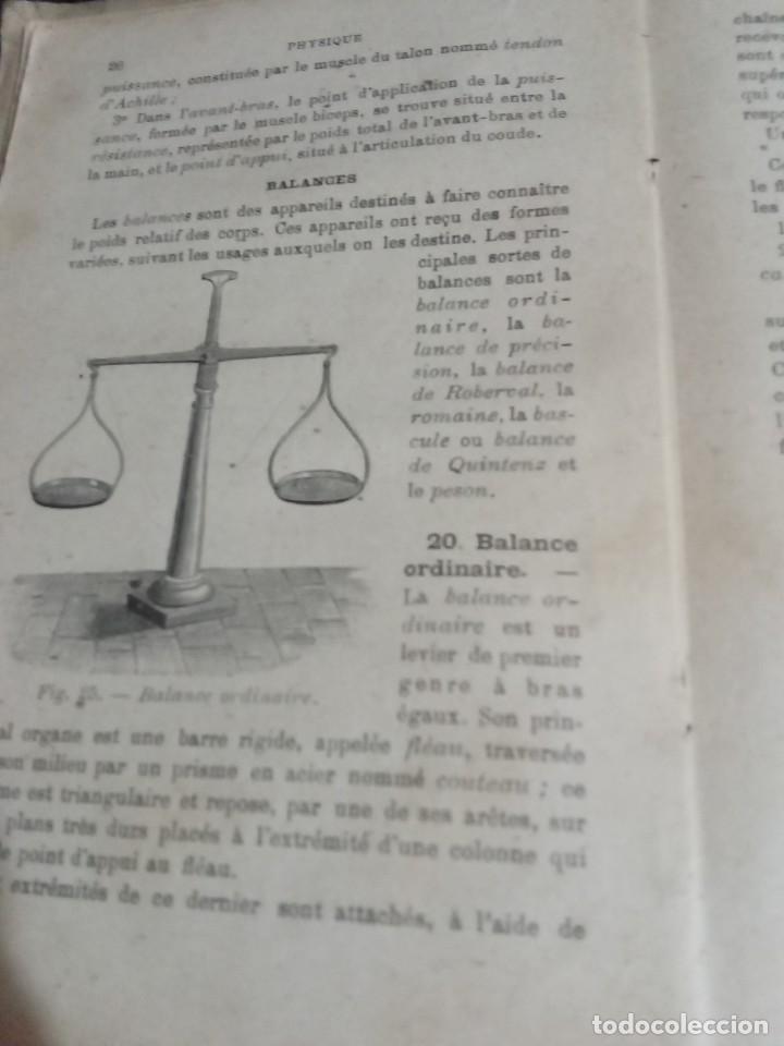 Libros antiguos: Physique et Chimie.Lyon 1900. - Foto 3