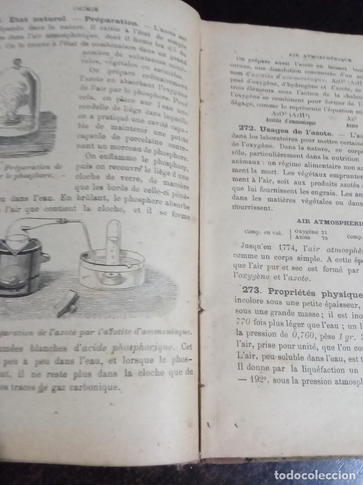 Libros antiguos: Physique et Chimie.Lyon 1900. - Foto 6
