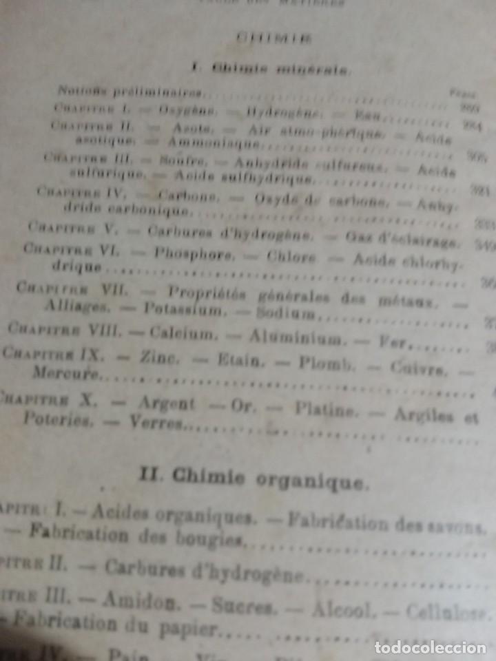 Libros antiguos: Physique et Chimie.Lyon 1900. - Foto 8