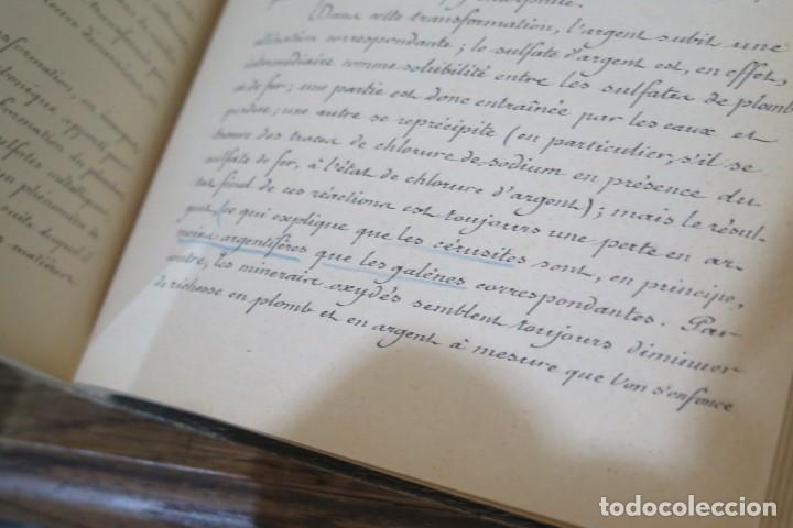 Libros antiguos: 1909.- COURS DE PROSPECTIONS MINIERES. MICAUD - Foto 3