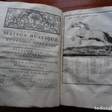 Libros antiguos: LA NOUVELLE MAISON RUSTIQUE OU ECONOMIE GENERALE, 1772, TOMO I.. Lote 323271028