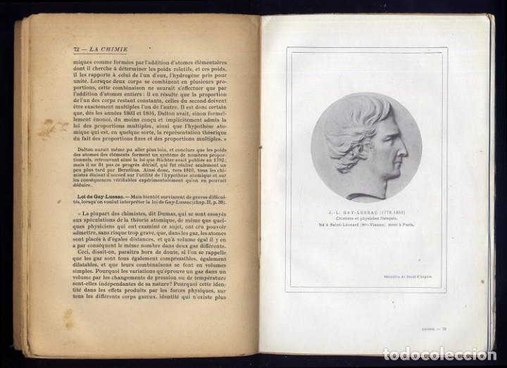 Libros antiguos: OSWALD, Marcel. L&rsquo;&Eacute;volution de la Chimie au XIX&egrave;me Si&egrave;cle. 1913. - Foto 3