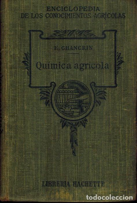 Libros antiguos: QU&Iacute;MICA AGR&Iacute;COLA - Foto 1