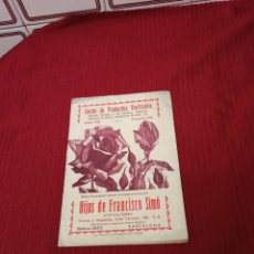 Libros antiguos: MUY INTERESANTE LIBRITO CENTRO DE PRODUCTOS HORTÍCOLAS.BIJOS DE FRANCISCO SIMÓ OTOÑO 1935