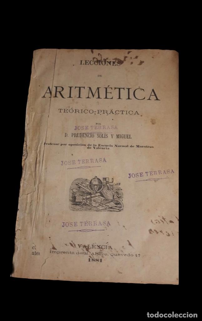 Libros antiguos: Lecciones de aritmetica teorico-pr&aacute;ctica - 1881 - Foto 1