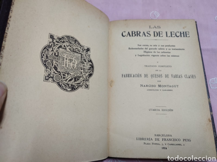 Libros antiguos: Las cabras de leche Narciso Montagut 1926 - Foto 5