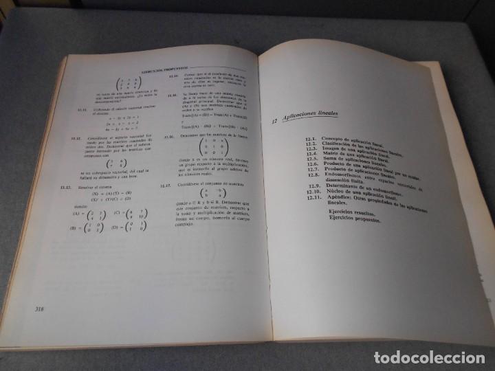 Libros antiguos: ALGEBRA LINEAL Y GEOMETRIA - Foto 5