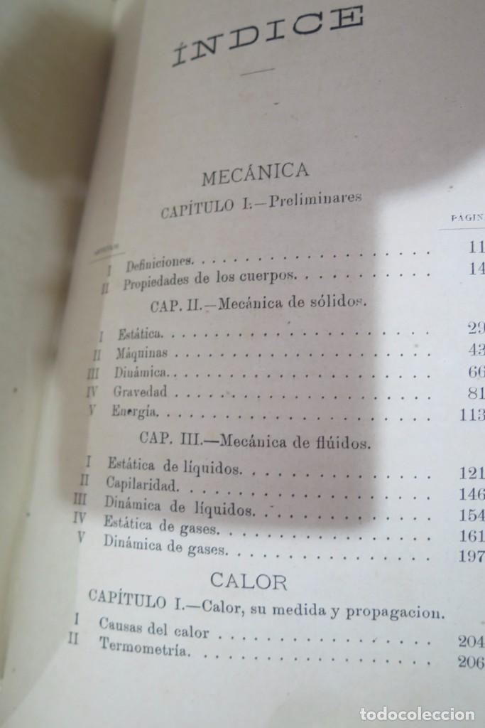 Libros antiguos: 1886.- Curso elemental de F&iacute;sica. SOLER Y S&Aacute;NCHEZ - Foto 7