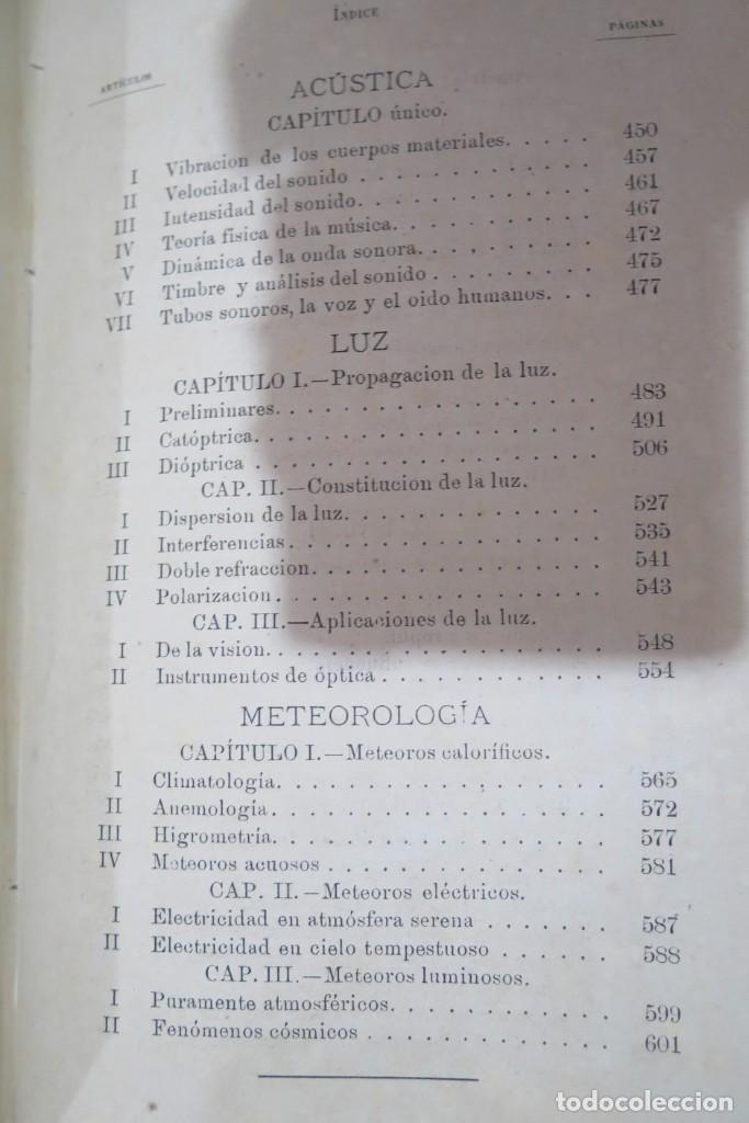 Libros antiguos: 1886.- Curso elemental de F&iacute;sica. SOLER Y S&Aacute;NCHEZ - Foto 9