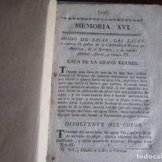 Libros antiguos: MEMORIAS INSTRUCTIVAS Y CURIOSAS --MEMORIA XVI --LACAS -- MIGUEL GERONIMO SUAREZ 1778 MADRID. Lote 344920723