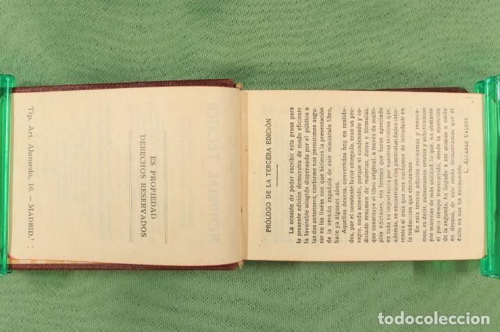 Libros antiguos: Libro miniatura memorial t&eacute;cnico. Miniature technical memorial book. - Foto 7
