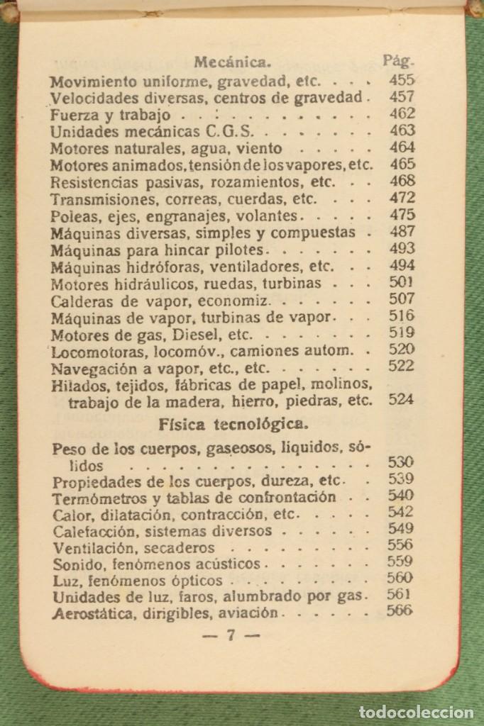 Libros antiguos: Libro miniatura memorial t&eacute;cnico. Miniature technical memorial book. - Foto 11