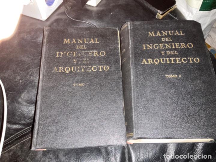 Old books: Manual del INGENIERO Y DEL ARQUITECTO-Foerster Tomo I y II 1 y 2 buen estado