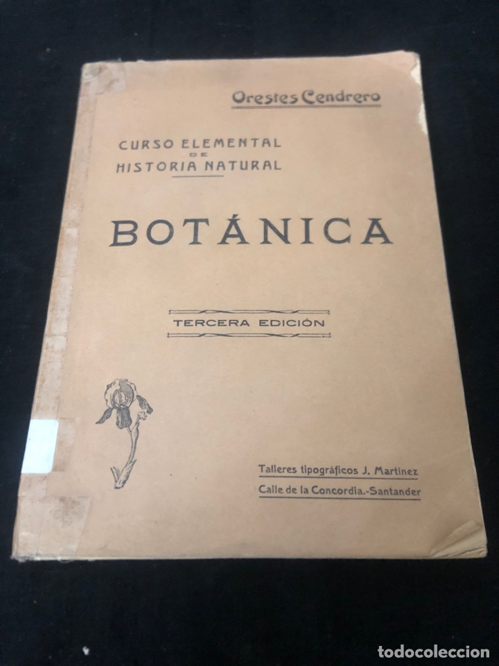 Libros antiguos: BOT&Aacute;NICA, CURSO ELEMENTAL DE HISTORIA NATURAL, - Foto 1