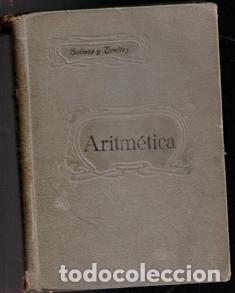 Libros antiguos: Aritm&eacute;tica. Salinas y Benitez - Foto 1