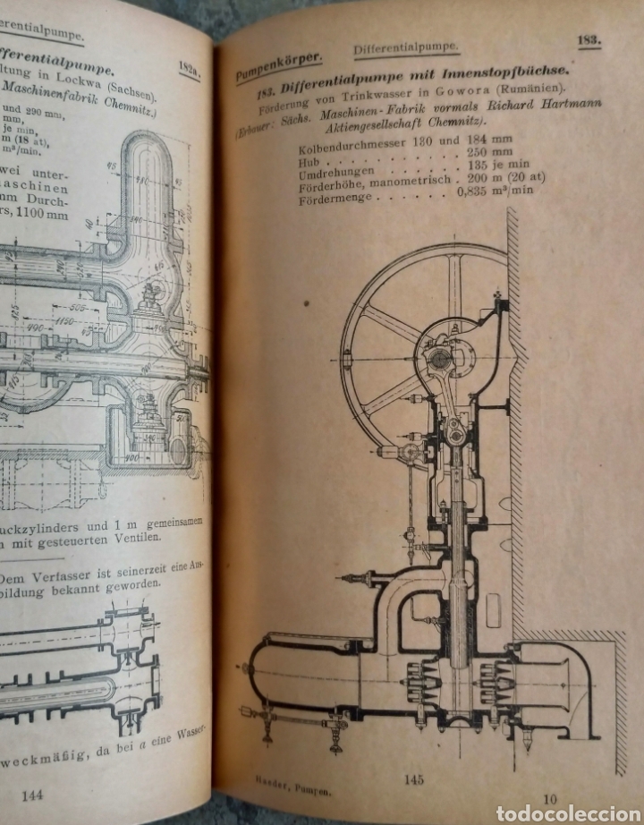Libros antiguos: Pumpen und Kompressoren Haeder 1925 - Foto 6