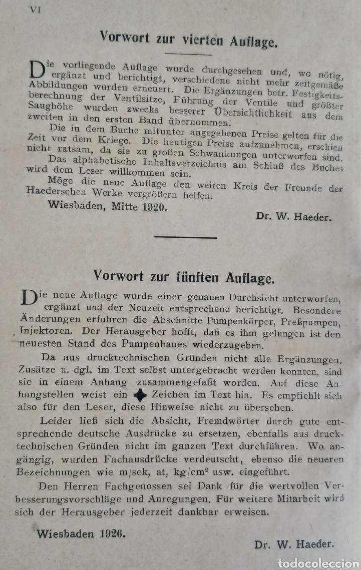 Libros antiguos: Pumpen und Kompressoren Haeder 1925 - Foto 4