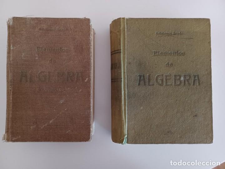 Libros antiguos: Elementos de algebra y solucionario, 2 libros. - Foto 1