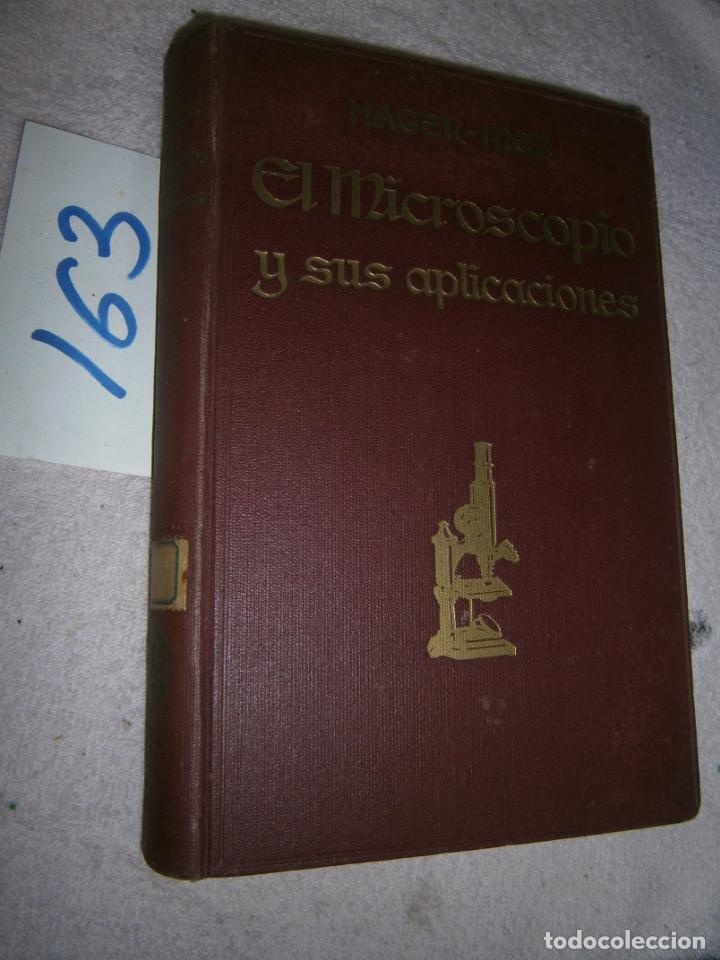 Libros antiguos: ANTIGUO LIBRO - EL MICROSCOPIO Y SUS APLICACIONES - Foto 1
