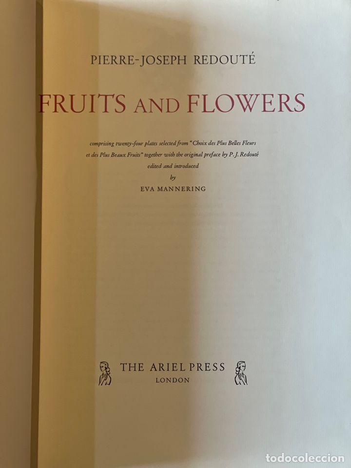 Libros antiguos: Fruits and Flowers - Foto 2