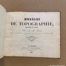 Libros antiguos: A.M. PERROT / MODELES DE TOPOGRAPHIE, DESSINES ET LAVES / 1831 / GEOLOGIA / TOPOGRAFIA / COMPLETO. Lote 350422024