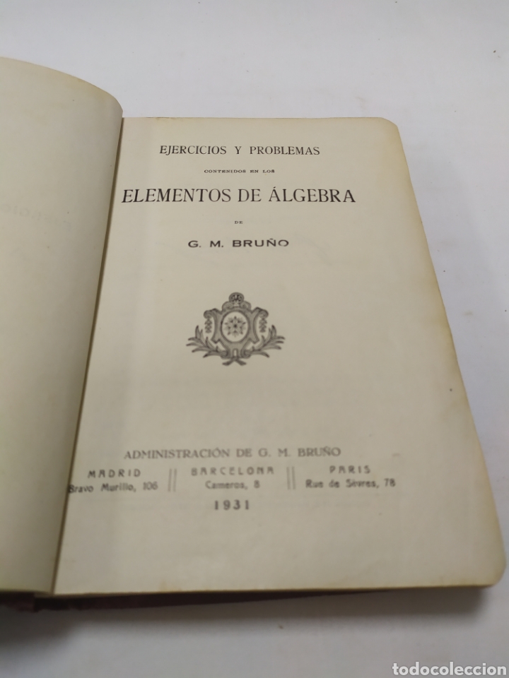 Libros antiguos: &Aacute;lgebra, de Ediciones Bru&ntilde;o, 1931 - Foto 3