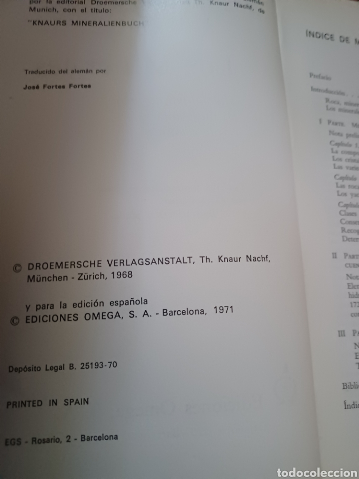 Libros antiguos: Barybook C42. Los minerales Hellmuth Boguel ediciones Omega 1971 - Foto 4