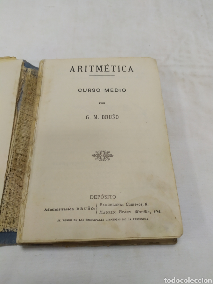Libros antiguos: Aritm&eacute;tica, segundo grado, GM Bru&ntilde;o, 1930 - Foto 3