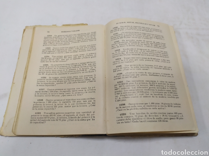 Libros antiguos: Aritm&eacute;tica, segundo grado, GM Bru&ntilde;o, 1930 - Foto 4