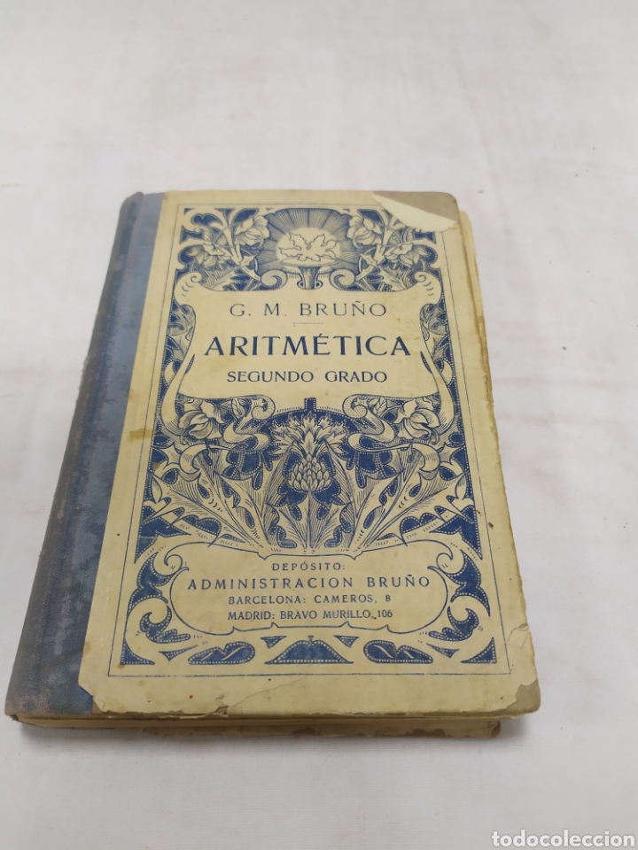 Libros antiguos: Aritm&eacute;tica, segundo grado, GM Bru&ntilde;o, 1930 - Foto 1