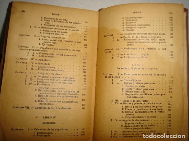 Libros antiguos: 171- ELEMENTOS DE GEOMETR&Iacute;A - G. M. BRU&Ntilde;O - 1936 - Foto 8